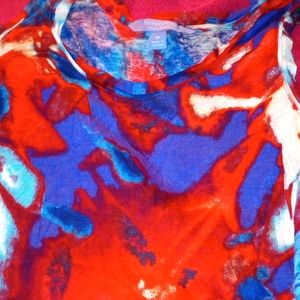 Simply Vera medium tank top red ,white and blue